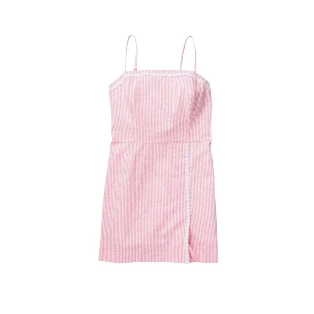 New! Lilly Pulitzer Jesse Romper Pink Cosmo Stripe Sz 8